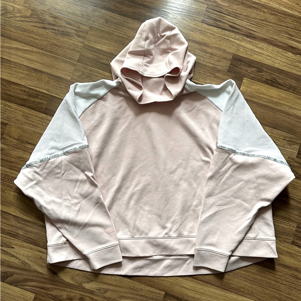 UNDER ARMOUR Unstoppable Funnel Neck Loose Fit Hoodie Double Knit Size Small
